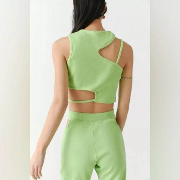 The Ragged Priest Cut Out Ribbed Crop  Tank - Picture 2 of 7